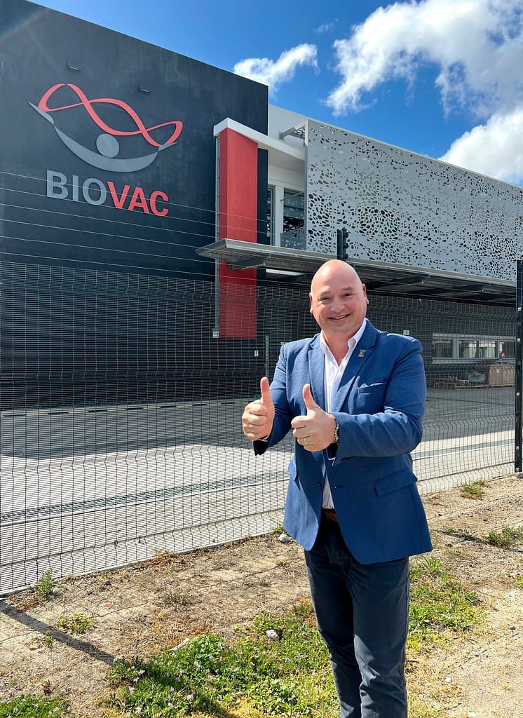 Alderman James Vos, Mayoral Committee Member for Economic Growth, at the site of the Cape Town Health Technology Park to be located on the Corner of Oude Molen and Diesel Road in Ndabeni.