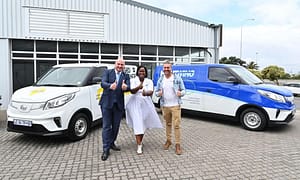 Alderman James Vos, Mayoral Committee Member for Economic Growth, Ndia Magadagela and Paul Plummer.