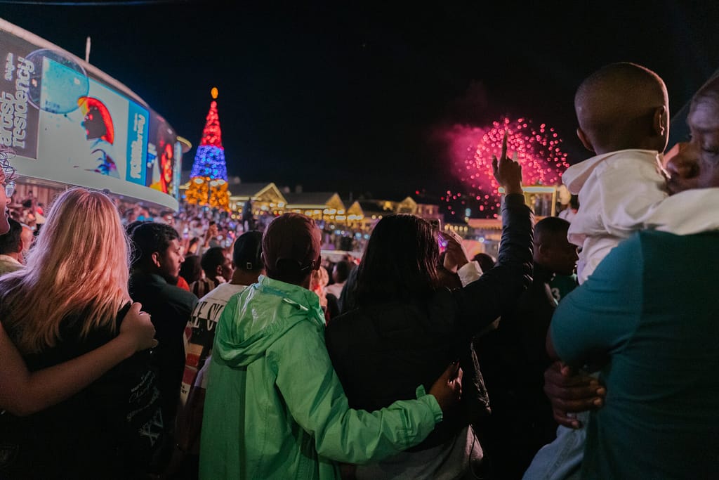 New Year's Eve Celebration at V&A Waterfront with firewroks display