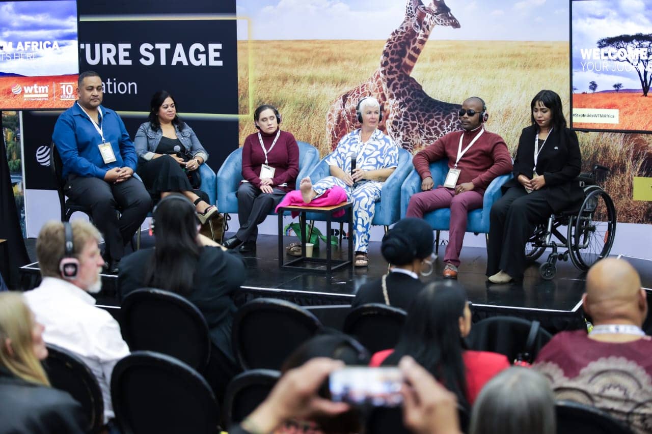 A panel discussion at WTM Africa