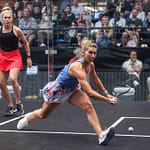 Alex Fuller in action at SA Squash Nationals