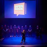 Performance on stage during Open Book Festival