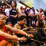 Ladies competing during Hyrox Cape Town