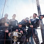 Trophy moment at the Lipton Challenge Cup
