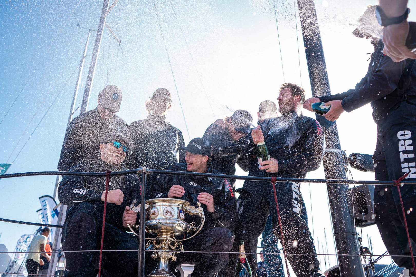 Trophy moment at the Lipton Challenge Cup