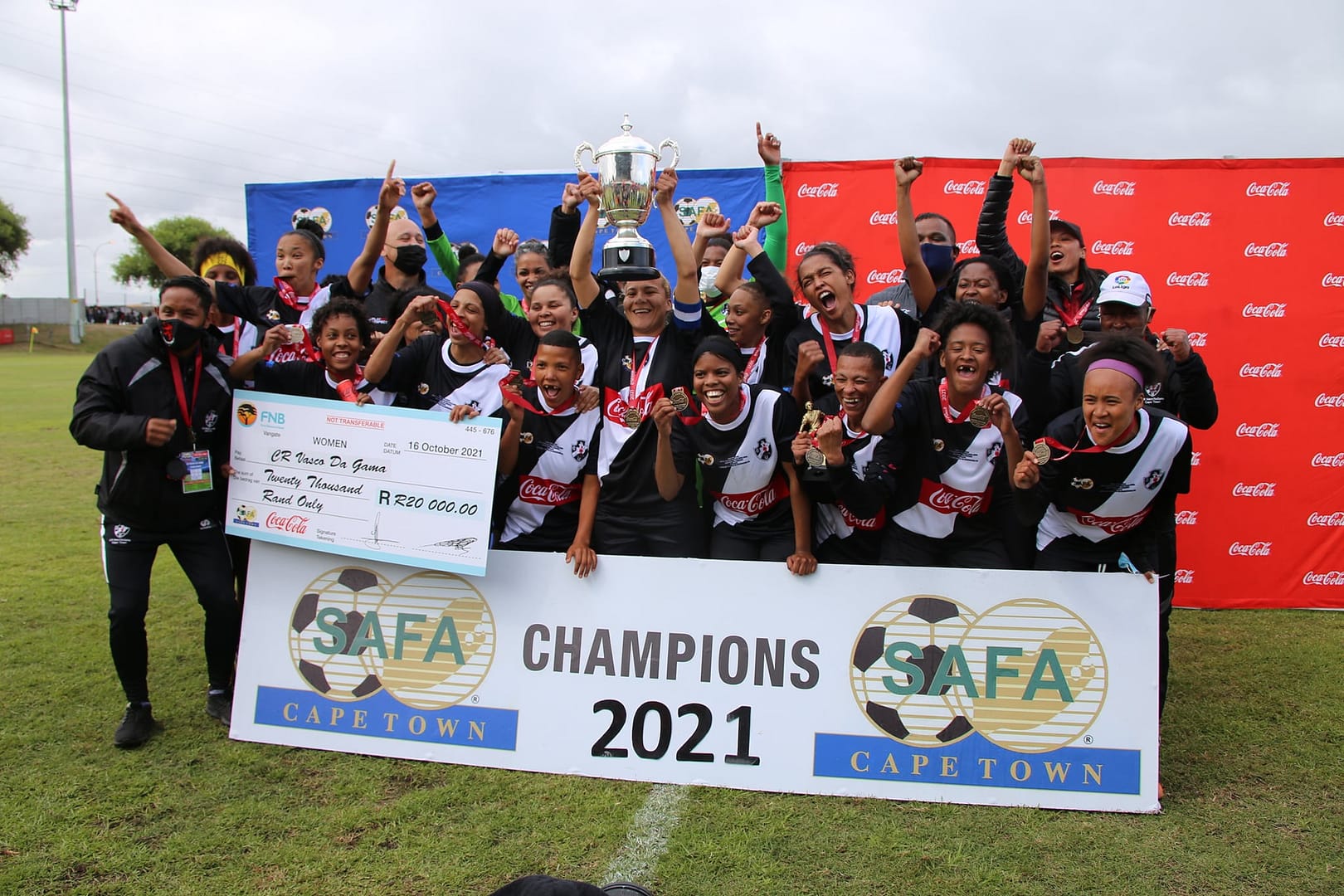 Vasco Champions of the SAFA Cape Town Coke Cup in 2021