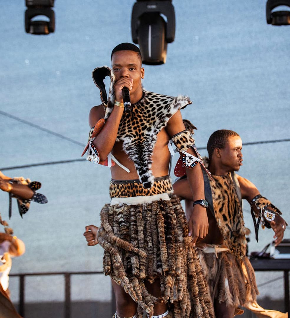 Khayelitsha Maskandi Festival artist on stage
